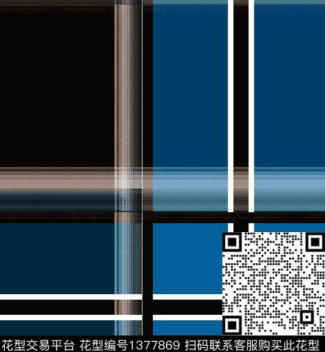 几何格子抽象数码印花华亿平台下载（图片编号: 1377869） - 瓦栏（Walan）