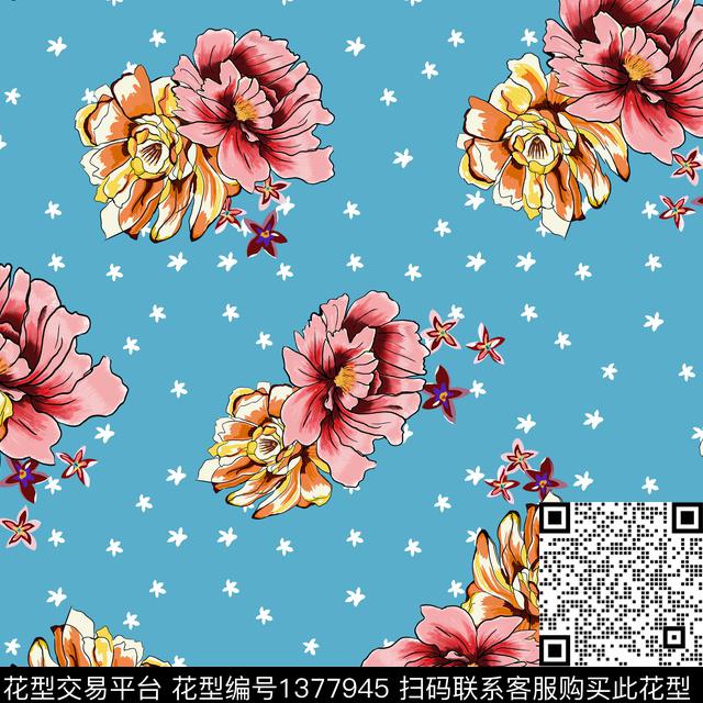 时尚简约数码华亿平台数码印花华亿平台下载（图片编号: 1377945） - 瓦栏（Walan）