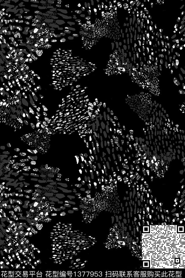 几何肌理大牌风数码印花华亿平台下载（图片编号: 1377953） - 瓦栏（Walan）