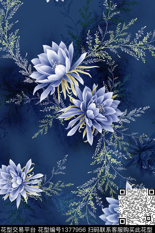 复古旗袍中国风数码印花华亿平台下载（图片编号: 1377956） - 瓦栏（Walan）