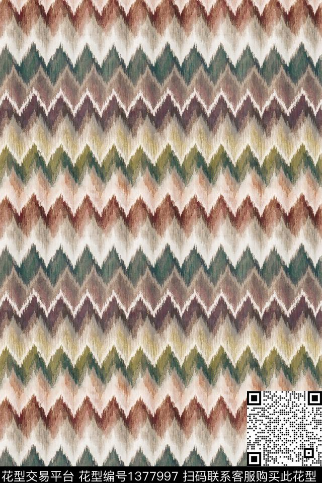 几何肌理大牌风数码印花华亿平台下载（图片编号: 1377997） - 瓦栏（Walan）