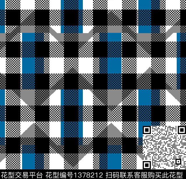 几何格子商务传统印花华亿平台下载（图片编号: 1378212） - 瓦栏（Walan）