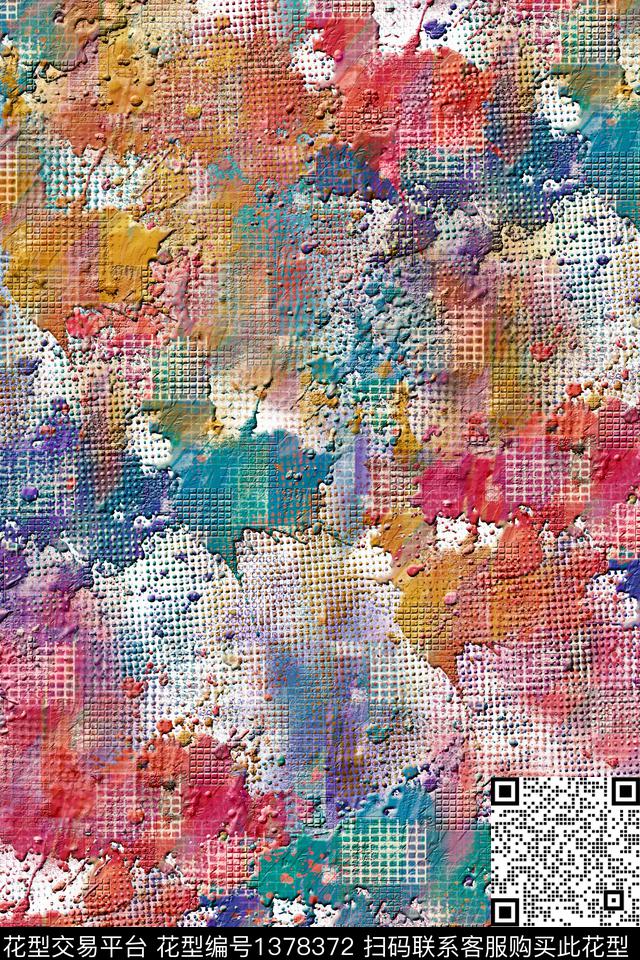 抽象男装家居服户外数码印花华亿平台下载（图片编号: 1378372） - 瓦栏（Walan）