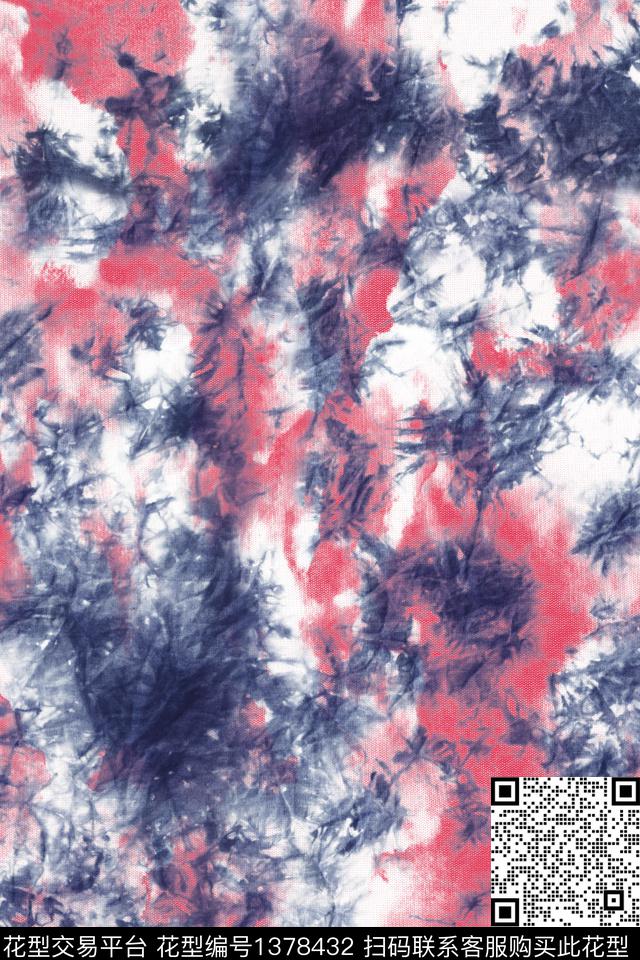 男装满版花扎染华亿平台迷彩传统印花华亿平台下载（图片编号: 1378432） - 瓦栏（Walan）