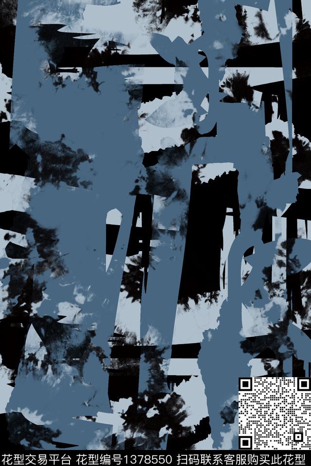 几何男装满版花迷彩传统印花华亿平台下载（图片编号: 1378550） - 瓦栏（Walan）