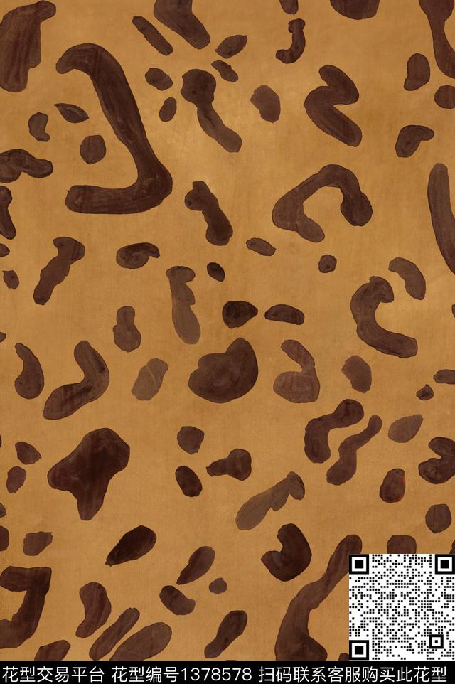 几何豹纹迷彩数码印花华亿平台下载（图片编号: 1378578） - 瓦栏（Walan）