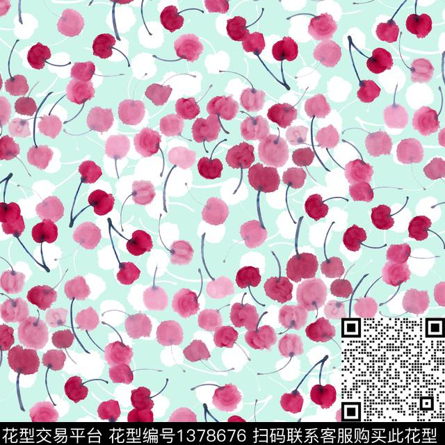 樱桃ULLAJOHNSON数码印花华亿平台下载（图片编号: 1378676） - 瓦栏（Walan）