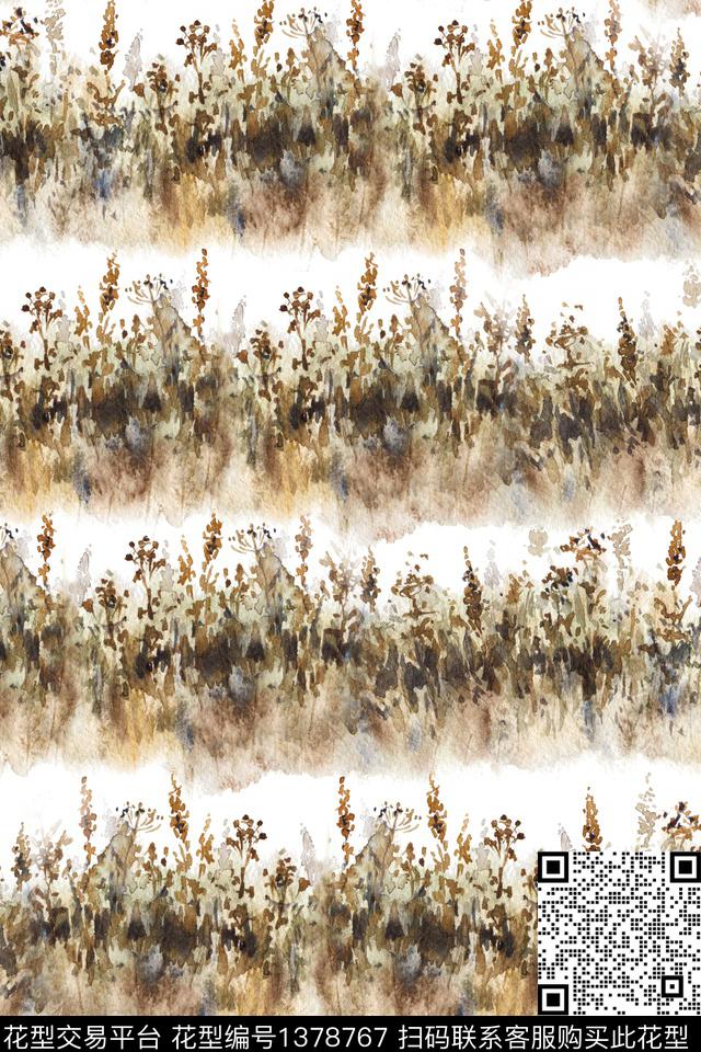 肌理大牌风抽象数码印花华亿平台下载（图片编号: 1378767） - 瓦栏（Walan）
