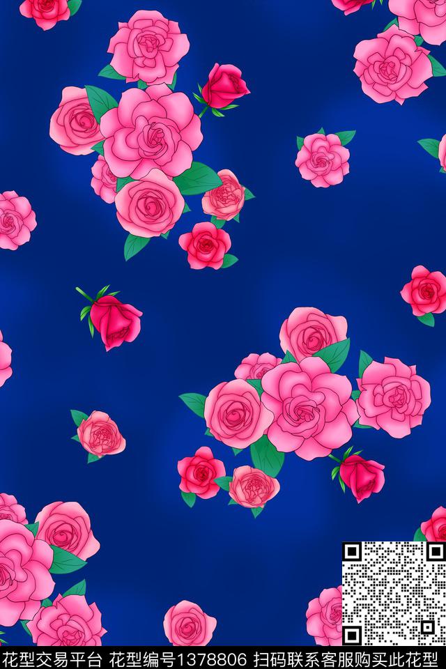 旗袍香云纱真丝数码印花华亿平台下载（图片编号: 1378806） - 瓦栏（Walan）