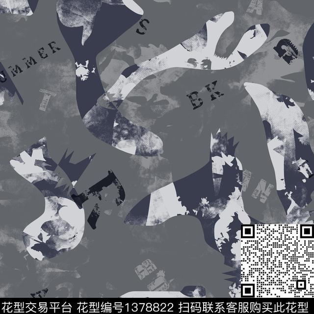 几何纸印花抽象男装传统印花华亿平台下载（图片编号: 1378822） - 瓦栏（Walan）