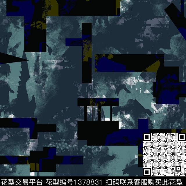 几何纸印花抽象男装传统印花华亿平台下载（图片编号: 1378831） - 瓦栏（Walan）