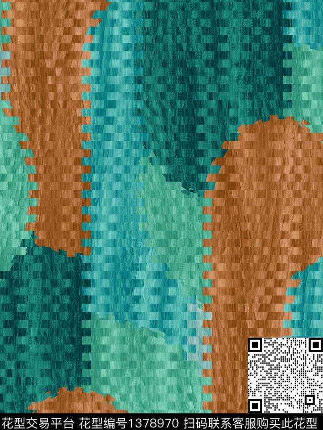 分形时尚几何数码印花华亿平台下载（图片编号: 1378970） - 瓦栏（Walan）