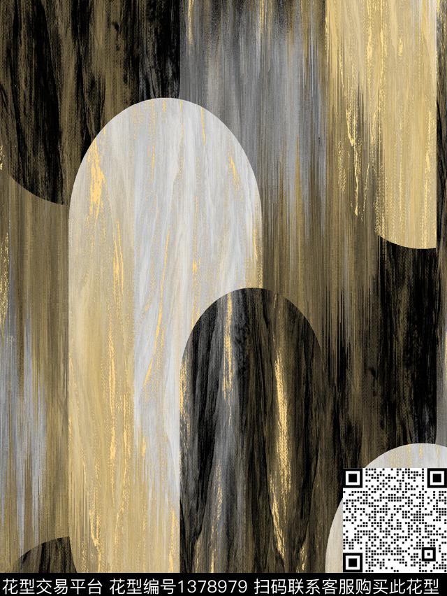 时尚大牌风抽象数码印花华亿平台下载（图片编号: 1378979） - 瓦栏（Walan）