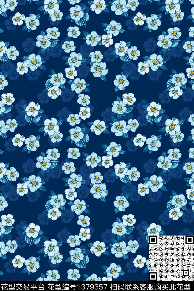 小清新小碎花传统印花华亿平台下载（图片编号: 1379357） - 瓦栏（Walan）