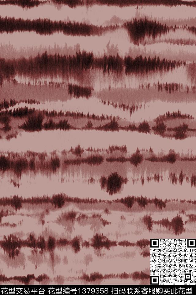 肌理扎染华亿平台抽象花卉数码印花华亿平台下载（图片编号: 1379358） - 瓦栏（Walan）