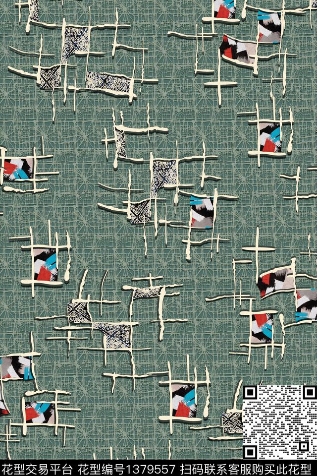 几何包金中老年传统印花华亿平台下载（图片编号: 1379557） - 瓦栏（Walan）