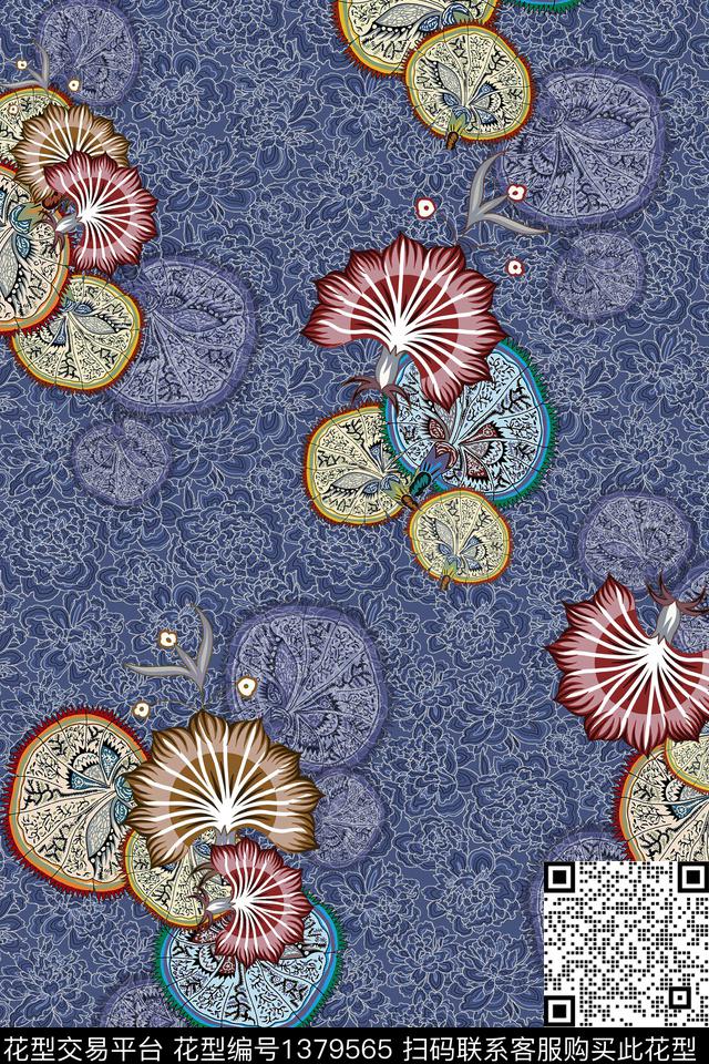 几何包金中老年传统印花华亿平台下载（图片编号: 1379565） - 瓦栏（Walan）
