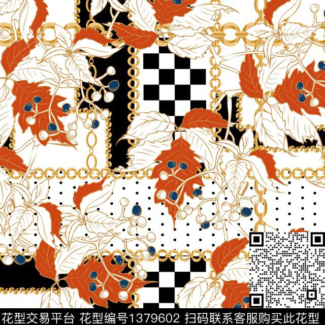 女装链条民族风数码印花华亿平台下载（图片编号: 1379602） - 瓦栏（Walan）