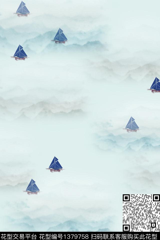 几何肌理大牌风数码印花华亿平台下载（图片编号: 1379758） - 瓦栏（Walan）