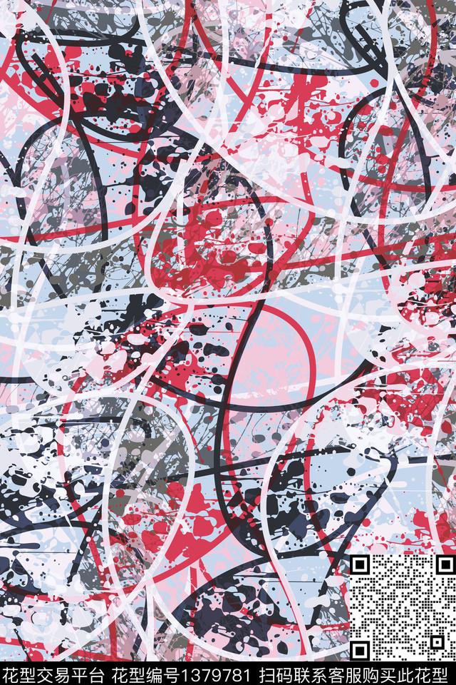 抽象男装家居服户外传统印花华亿平台下载（图片编号: 1379781） - 瓦栏（Walan）