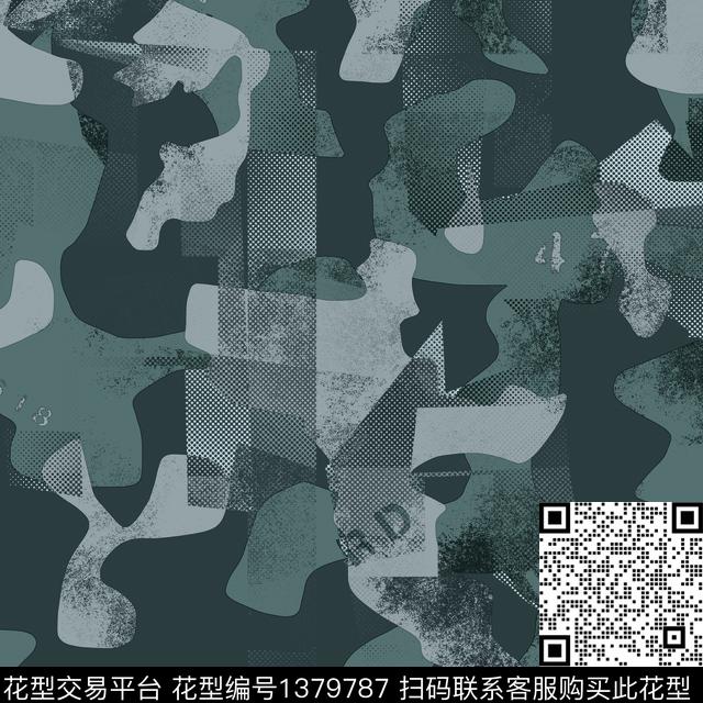 几何纸印花抽象男装传统印花华亿平台下载（图片编号: 1379787） - 瓦栏（Walan）