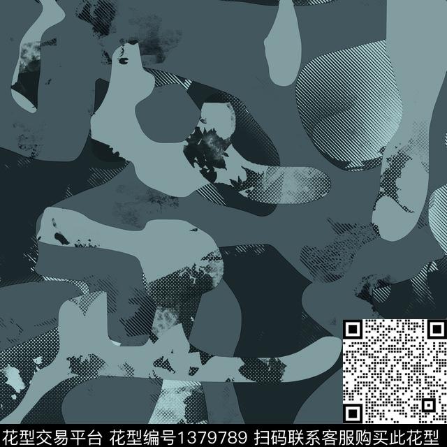 几何纸印花抽象男装传统印花华亿平台下载（图片编号: 1379789） - 瓦栏（Walan）