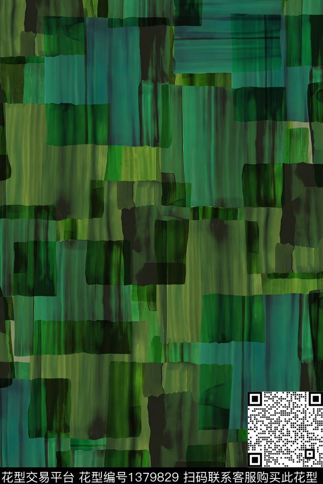 几何大牌风抽象数码印花华亿平台下载（图片编号: 1379829） - 瓦栏（Walan）