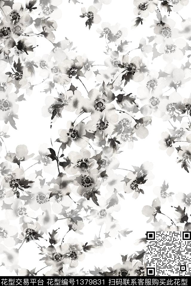 花卉大牌风小碎花数码印花华亿平台下载（图片编号: 1379831） - 瓦栏（Walan）