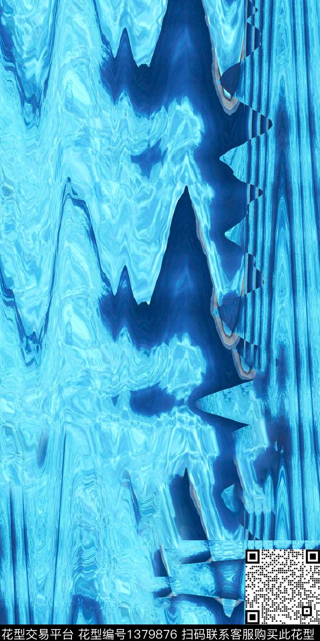 肌理数码华亿平台抽象数码印花华亿平台下载（图片编号: 1379876） - 瓦栏（Walan）