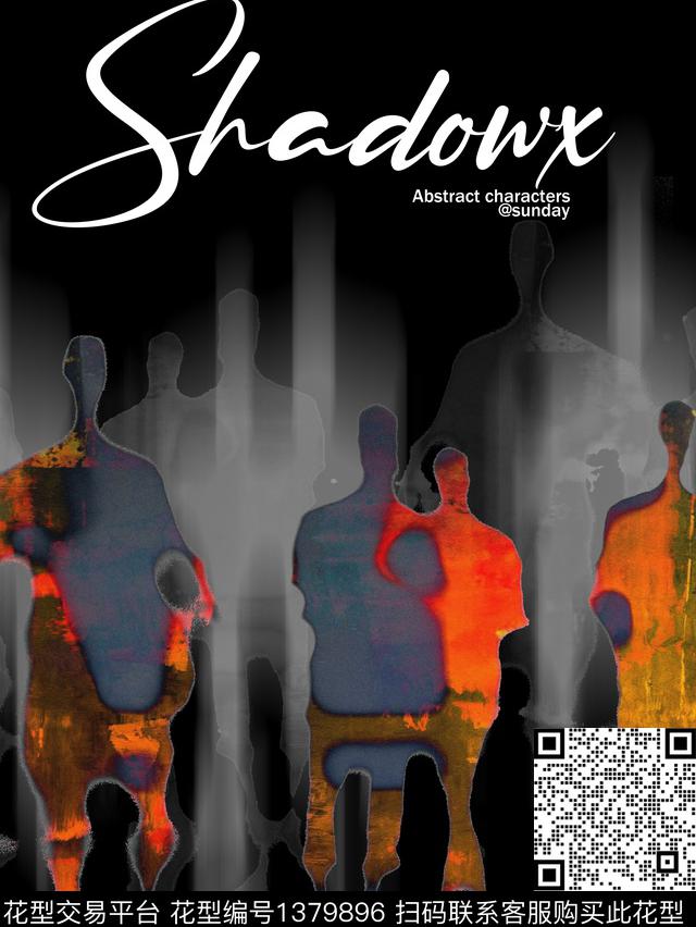 简约大牌风抽象数码印花华亿平台下载（图片编号: 1379896） - 瓦栏（Walan）