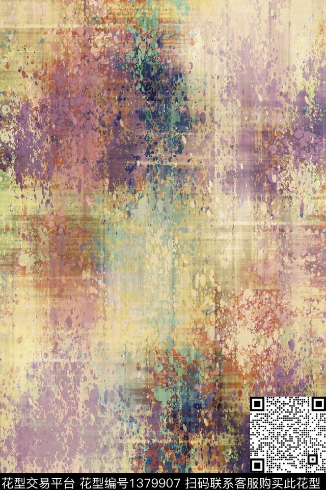 抽象男装户外运动数码印花华亿平台下载（图片编号: 1379907） - 瓦栏（Walan）