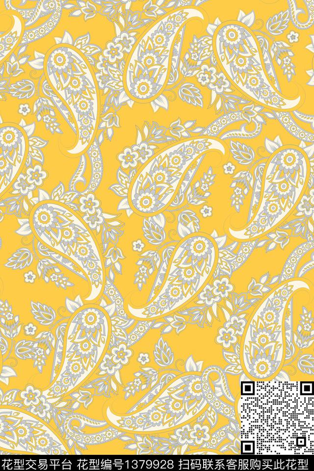 女装民族风花卉数码印花华亿平台下载（图片编号: 1379928） - 瓦栏（Walan）