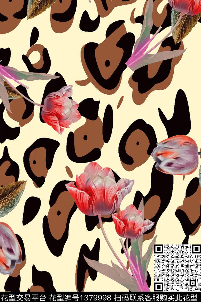时尚数码华亿平台花卉数码印花华亿平台下载（图片编号: 1379998） - 瓦栏（Walan）