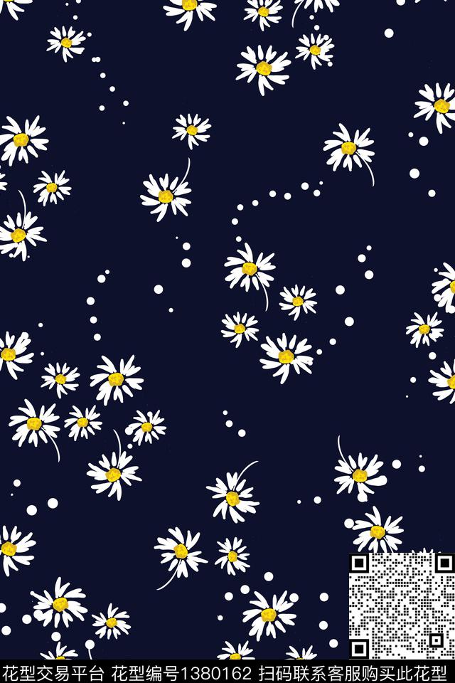 花卉小雏菊小碎花传统印花华亿平台下载（图片编号: 1380162） - 瓦栏（Walan）