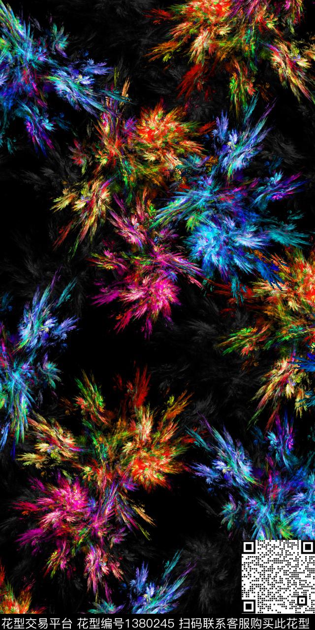 分形雕印华亿平台抽象数码印花华亿平台下载（图片编号: 1380245） - 瓦栏（Walan）