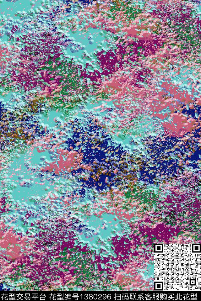 抽象男装家居服户外数码印花华亿平台下载（图片编号: 1380296） - 瓦栏（Walan）