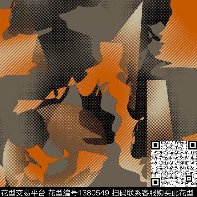 几何纸印花抽象男装传统印花华亿平台下载（图片编号: 1380549） - 瓦栏（Walan）