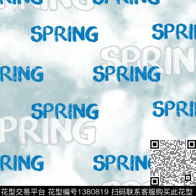 字母扎染华亿平台大牌风传统印花华亿平台下载（图片编号: 1380819） - 瓦栏（Walan）