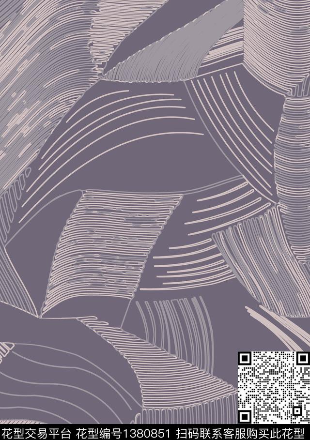 学院几何简约传统印花华亿平台下载（图片编号: 1380851） - 瓦栏（Walan）