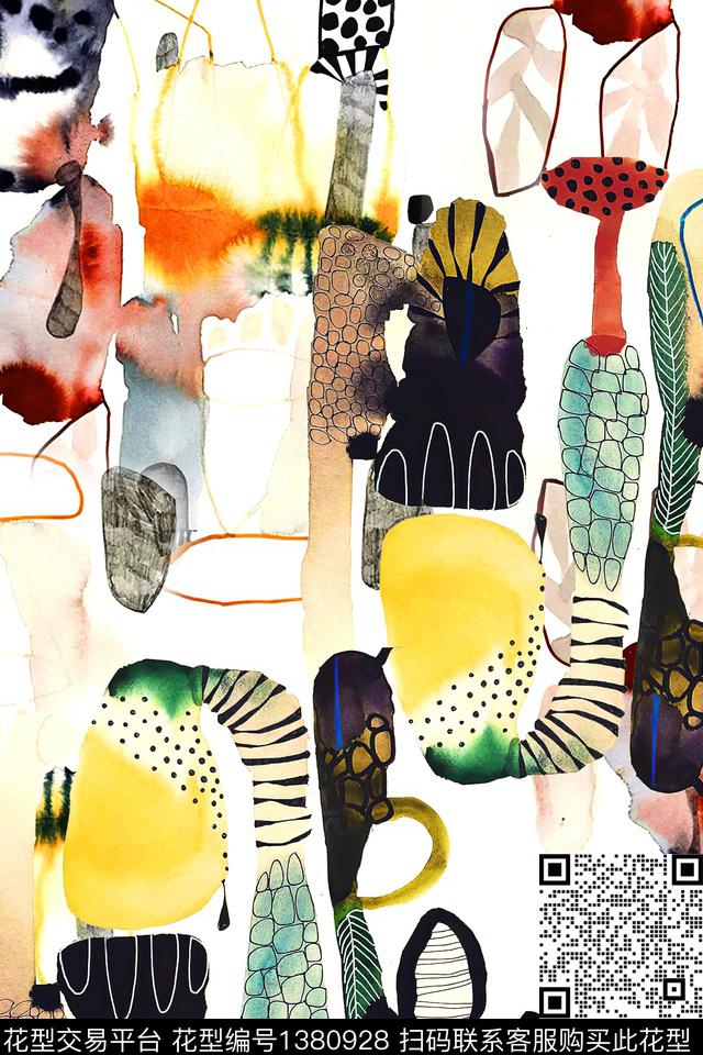 几何时尚数码华亿平台数码印花华亿平台下载（图片编号: 1380928） - 瓦栏（Walan）