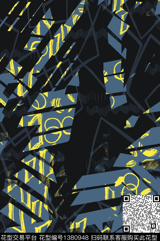 男装满版花字母迷彩传统印花华亿平台下载（图片编号: 1380948） - 瓦栏（Walan）