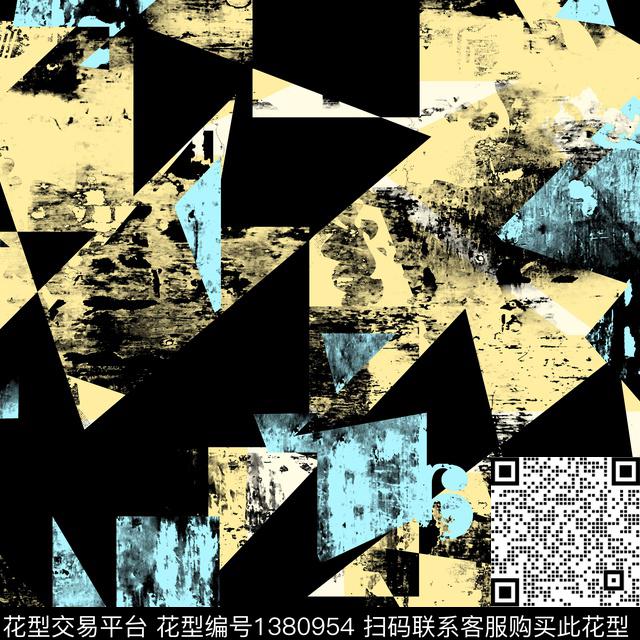 几何纸印花抽象男装传统印花华亿平台下载（图片编号: 1380954） - 瓦栏（Walan）