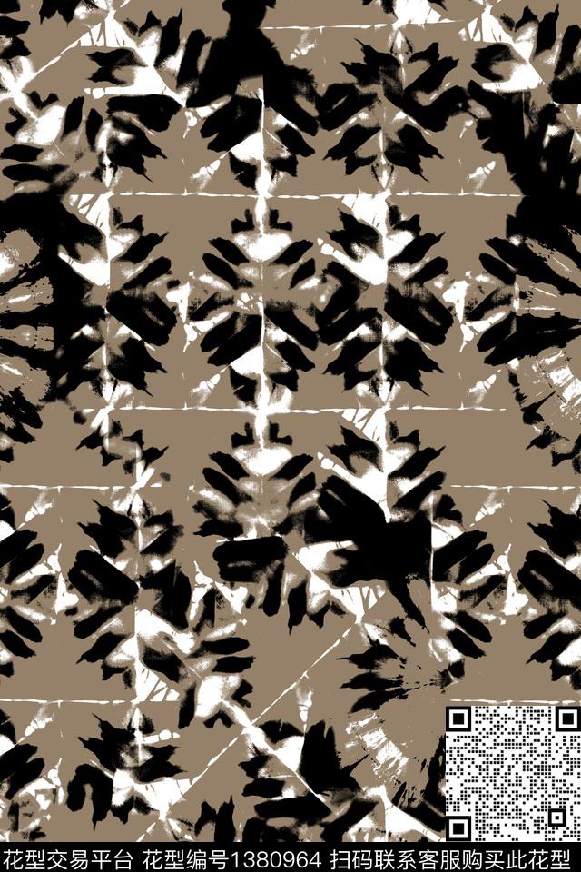 男装满版花扎染华亿平台大牌风数码印花华亿平台下载（图片编号: 1380964） - 瓦栏（Walan）