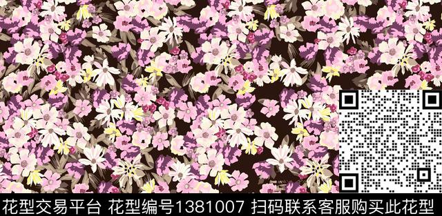 女装绿植树叶数码印花华亿平台下载（图片编号: 1381007） - 瓦栏（Walan）