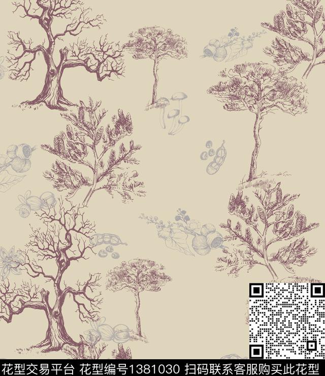 几何线条女装数码印花华亿平台下载（图片编号: 1381030） - 瓦栏（Walan）