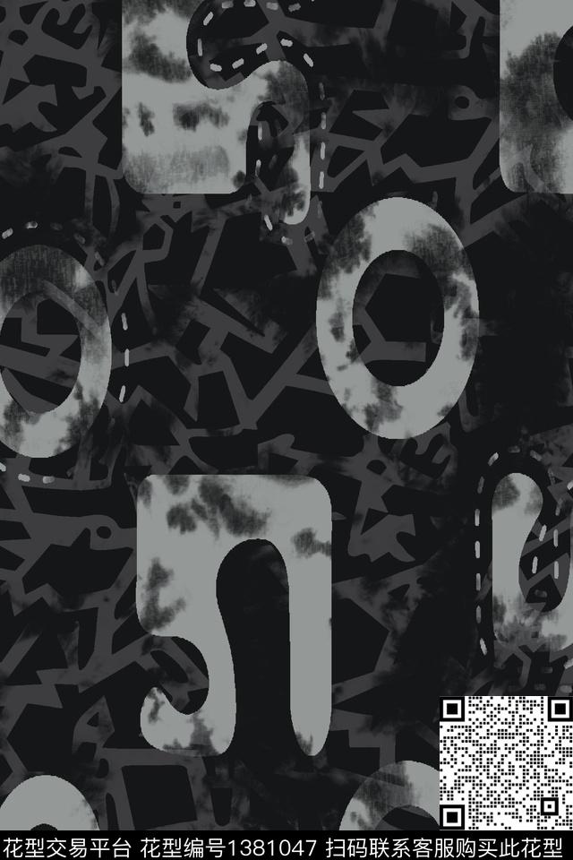 几何男装满版花字母传统印花华亿平台下载（图片编号: 1381047） - 瓦栏（Walan）