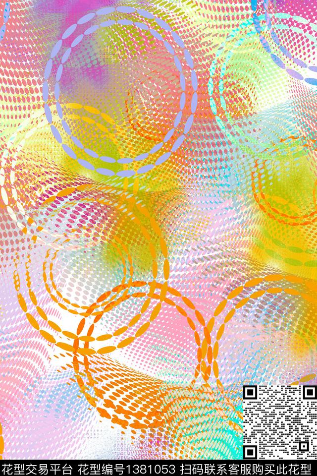 可爱运动服抽象男装数码印花华亿平台下载（图片编号: 1381053） - 瓦栏（Walan）