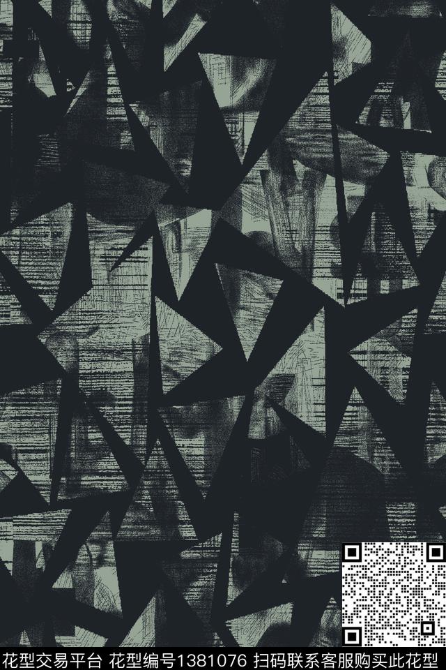 三角形传统印花华亿平台下载（图片编号: 1381076） - 瓦栏（Walan）