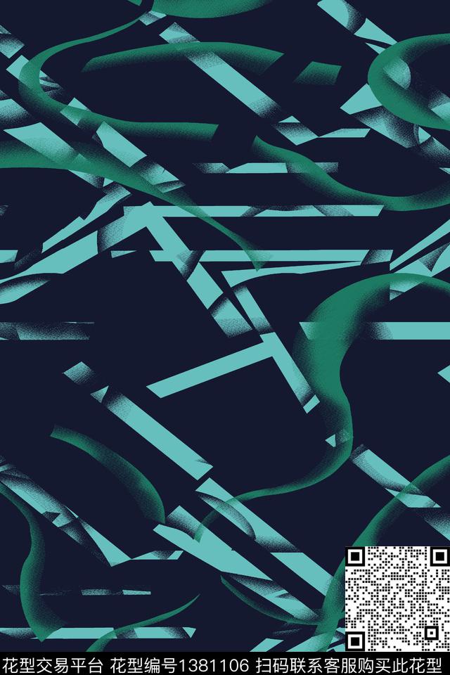 几何男装满版花大牌风传统印花华亿平台下载（图片编号: 1381106） - 瓦栏（Walan）