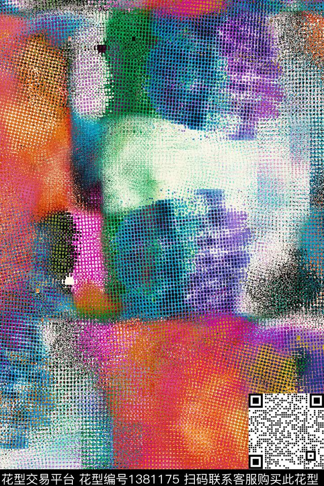 运动服抽象男装家居服数码印花华亿平台下载（图片编号: 1381175） - 瓦栏（Walan）